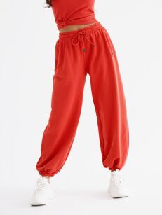 BY O LA LA! DRESOWE SPODNIE NEW FASHION TERRACOTTA (RUDE)