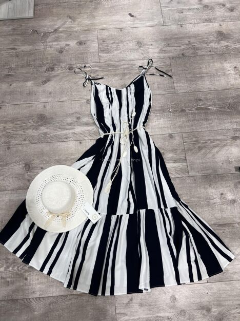 BY O LA LA! SUKIENKA MAXI OCEAN BIEL/GRANAT