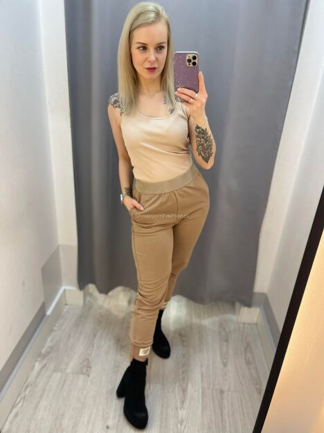 BY O LA LA ! SPODNIE DRESOWE SERDUSZKA CYNAMON