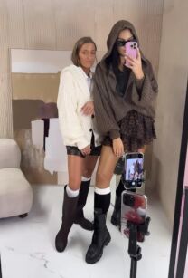 LA MILLA SWETER KARDIGAN Z KAPTUREM ŚMIETANA