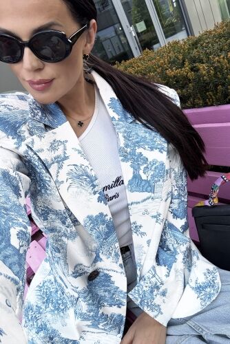 LA MILLA MARYNARKA A'LA DIOR NIEBIESKA