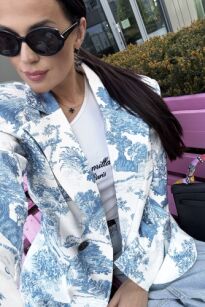 LA MILLA MARYNARKA A'LA DIOR NIEBIESKA
