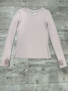 BY O LA LA! BLUZKA BASIC RÓŻA PUDROWY RÓŻ