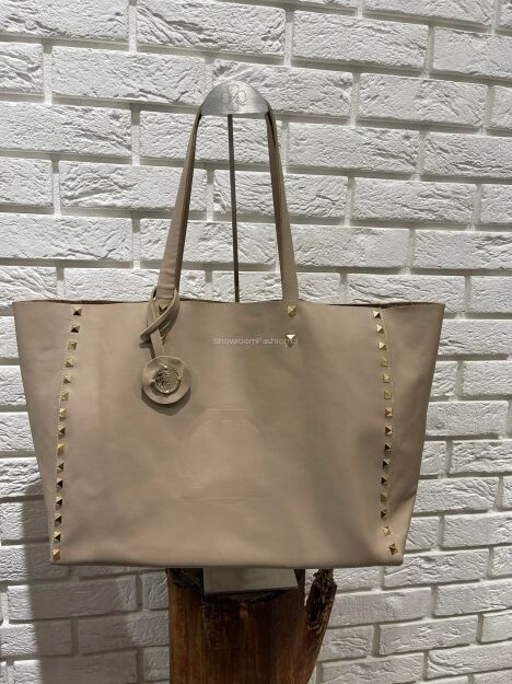 BY O LA LA ! TOREBKA SHOPPER SKÓRA NATURALNA BEŻ