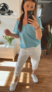 BY O LA LA! BLUZKA T-SHIRT LOL GIRL AQUA