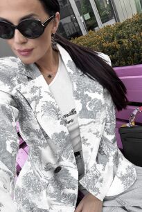 LA MILLA MARYNARKA A'LA DIOR SZARA
