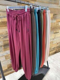 BY O LA LA! DRESOWE SPODNIE NEW FASHION CZARNE