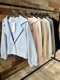 BY O LA LA! BLUZO-KURTKA Z KAPTUREM BABY BLUE