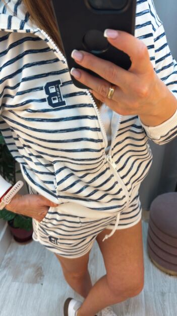 BY O LA LA! DRESOWA BLUZA MARINA SPORT BIEL/GRANAT