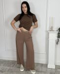 BY O LA LA! BLUZKA T-SHIRT ROSE MOKKA - 3