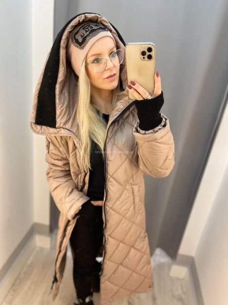 BY O LA LA! PIKOWANA KURTKA I<3U BEŻ