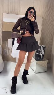 LA MILLA SPÓDNICO-SPODENKI A'LA BOMBKA CZEKOLADA