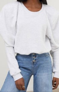 BY O LA LA! DRESOWA BLUZA JACKSON SZARA