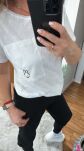 BY O LA LA! BLUZKA T-SHIRT EMOTKA BIAŁY/CZARNY - 4