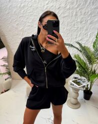 LA MILLA KOMPLET DRESOWY SPODENKI + BLUZA CZARNY