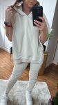 BY O LA LA! DRESOWA BLUZA NIETOPERZ PUSTYNNY BEŻ - 2