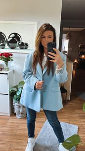BY O LA LA...! DRESOWA MARYNARKA WINTER BLUE