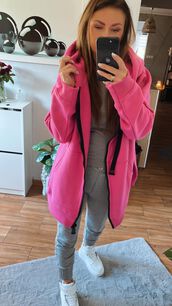 BY O LA LA! DRESOWA BLUZA ZIP JEŻYNA