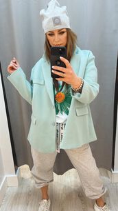 BY O LA LA...! MARYNARKA DRESOWA MIĘTA