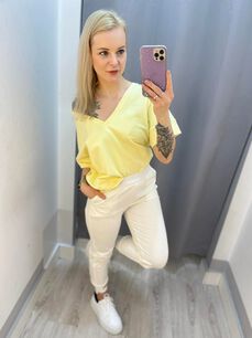 BY O LA LA ! SPODNIE DRESOWE SERDUSZKA ŚMIETANA