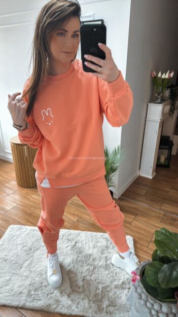 BY O LA LA...! DRESOWA BLUZA EMOTKA PAPAYA