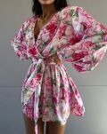 LA MILLA KOMBINEZON OVERSIZE PEONIE ECRU/RÓŻ/MULTICOLOR - 4