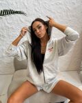 LA MILLA KOMPLET DRESOWY SPODENKI + BLUZA SZARY - 2