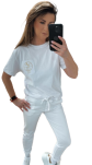 BY O LA LA! BLUZKA T-SHIRT KONIK BIAŁY - 6