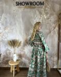 BY O LA LA! MAXI SUKIENKA PRINT BOHO ZIELONA - 5