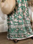 BY O LA LA! MAXI SUKIENKA PRINT BOHO ZIELONA - 4