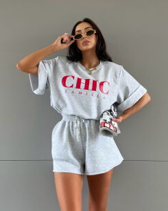LA MILLA SPODENKI SZORTY CHIC SZARE