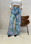 LA MILLA SPODNIE LNIANE SUMMER PRINT NIEBIESKIE - 3