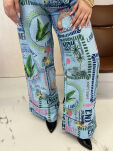 LA MILLA SPODNIE LNIANE SUMMER PRINT NIEBIESKIE - 5