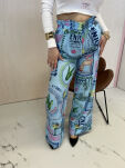 LA MILLA SPODNIE LNIANE SUMMER PRINT NIEBIESKIE - 4