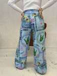 LA MILLA SPODNIE LNIANE SUMMER PRINT NIEBIESKIE - 6