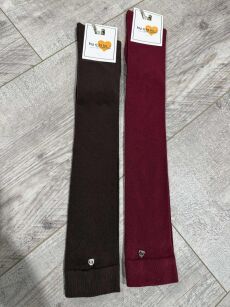 BY O LA LA...! SKARPETY ZAKOLANÓWKI BORDO (MERLOT)