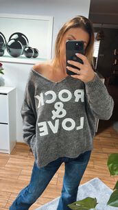 BY O LA LA...! SWETER ROCK & LOVE SZARY