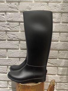 BY O LA LA...! BUTY KALOSZE GŁADKIE CZARNE