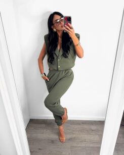 LA MILLA KOMPLET DRESOWY KAMIZELKA + SPODNIE DRESOWE KHAKI