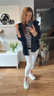 BY O LA LA! DRESOWA BLUZA GUZIKI CZARNA