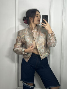 LA MILLA KRÓTKA KURTKA BOMBER MULTICOLOR