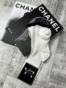 LA MILLA SKARPETY Z DWOMA RÓŻAMI BIEL/CZERŃ