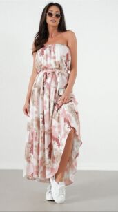 BY O LA LA! SUKIENKA MAXI BARBADOS RÓŻOWA