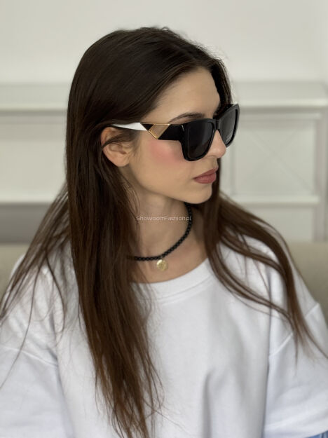 OKULARY PRZECIWSŁONECZNE BLACK/GOLD/WHITE