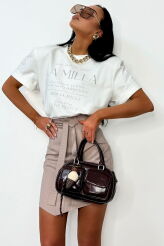 LA MILLA BLUZKA T-SHIRT OVERSIZE BIAŁY
