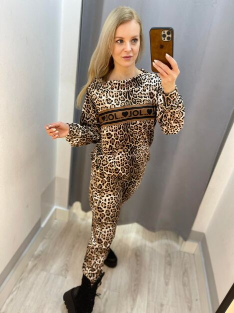 BY O LA LA...! WELUROWY KOMPLET DRES LOL PANTERKA