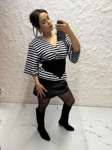 LA MILLA PAS GORSETOWY CZARNY