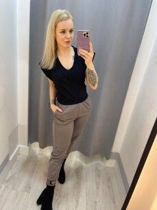 BY O LA LA ! SPODNIE DRESOWE SERDUSZKA KAMIENNE