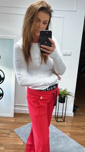 BY O LA LA...! BLUZKA BASIC HERB NA RĘKAWIE BIAŁA