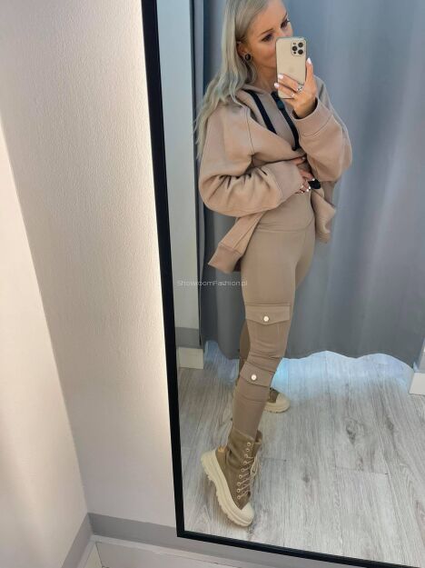 BY O LA LA ! LEGGINSY Z KIESZENIAMI FANGO